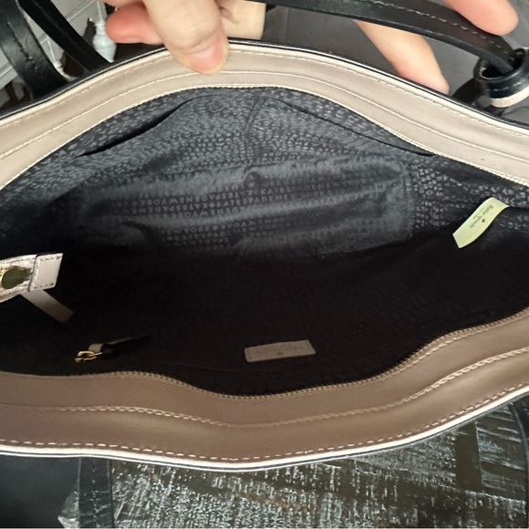 Kate Spade Black and Pale Pink Colorblock Tote - Picture 3 of 3